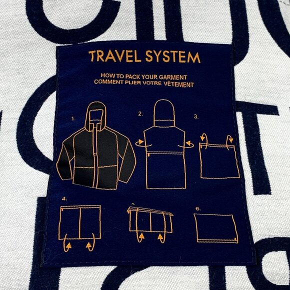 Louis Vuitton Paris Designer Jacket With Hood & Zip Closure In Navy & White - Picture 5 of 8